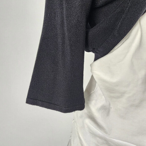 Cleo Black Cropped Cardigan Size M - Picture 3 of 7